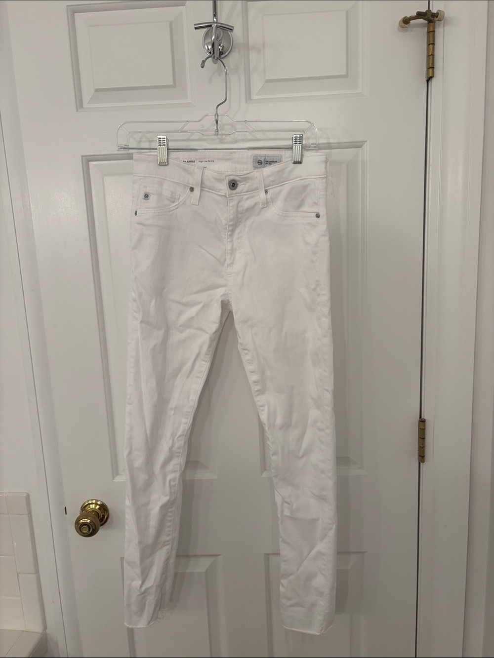 Agolde White Skinny Jeans - Sleek Stretch Fit